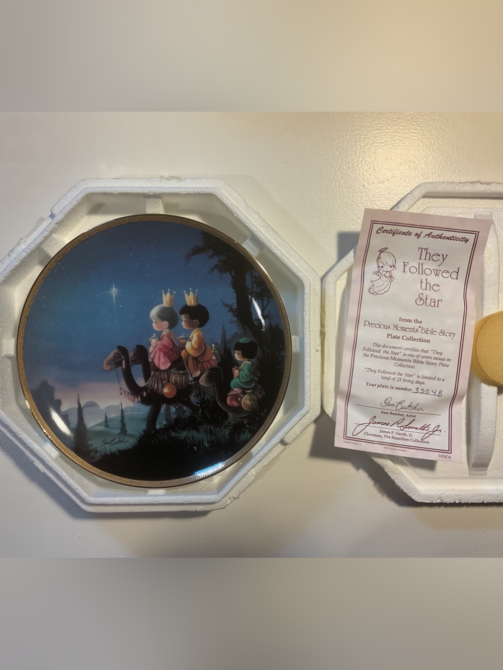 Precious Moments collectible plate
